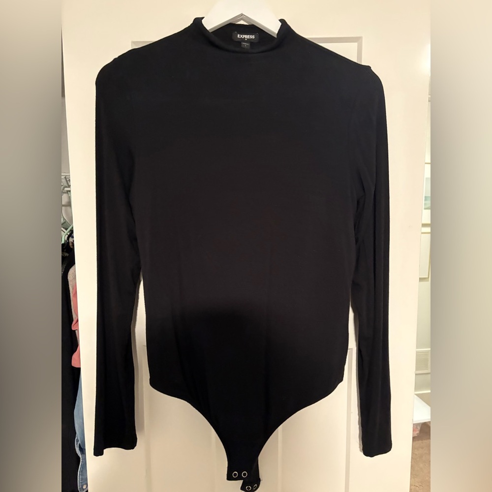 Express Black Fitted Bodysuit